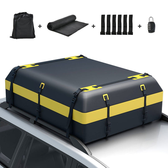 600L 840D Large Car Roof Bag, Luggage Carrier Bag, Car Roof Box, Weatherproof RUBILSTON