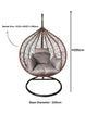 RUBILSTON Rattan Egg Chair, Hanging Swing Chair Indoor & Outdoor Chair, for One Person RUBILSTON
