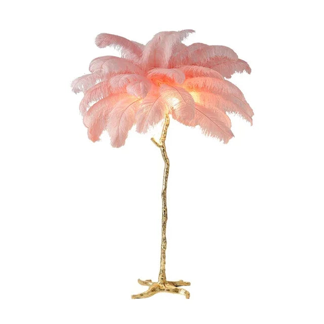 8 Colour Options Feather Floor Lamp RUBILSTON