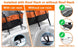 595L 21 Cubic Car Roof Bag, Luggage Carrier with Anti-Slip Mat, Waterproof Roof Box RUBILSTON