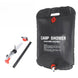 5 Gallons / 20L Camping shower Outdoor Camping Solar Heating Portable Hiking Outdoor Shower Bag RUBILSTON