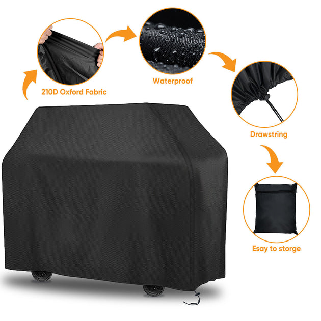 12 Size Options BBQ Cover Waterproof Barbecue Grill Protector Outdoor Covers XS -XXXL RUBILSTON