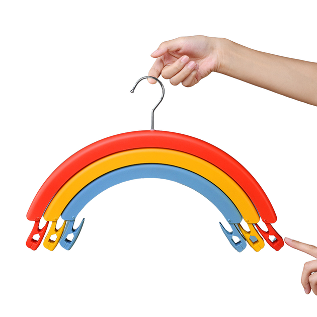 3 in 1 Hanger, Rainbow Rotating Clothes, Coat Hangers RUBILSTON