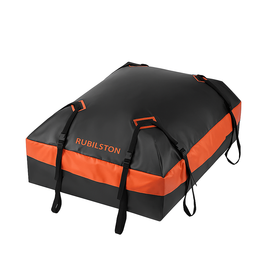 595L 21 Cubic Car Roof Bag, Luggage Carrier with Anti-Slip Mat, Waterproof Roof Box RUBILSTON