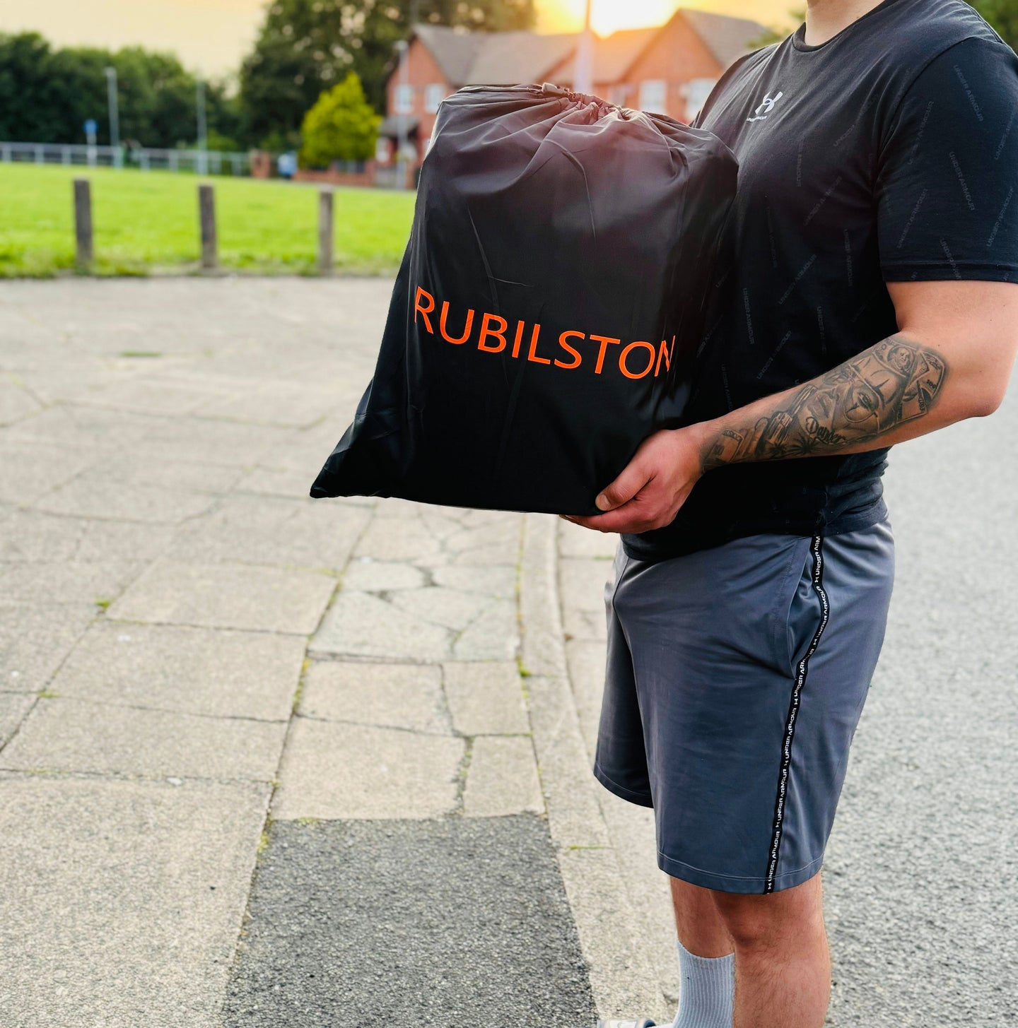 RUBILSTON  Large Capacity 840D Car Roof Bag, Luggage Carrier with Anti-Slip Mat, Waterproof Roof Box RUBILSTON