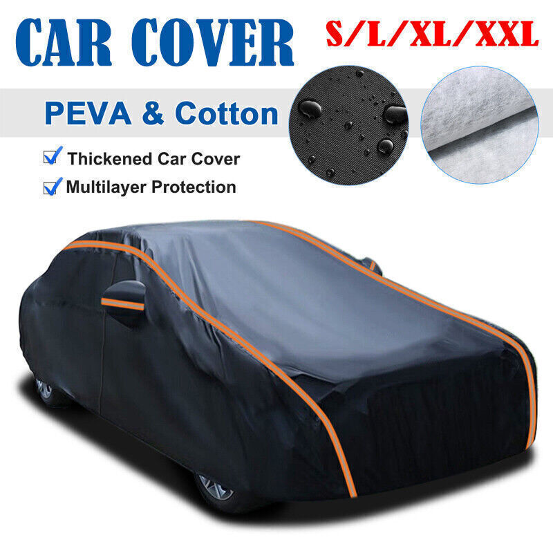 100% Waterproof 6 Layer Car Covers Cotton UV Protection RUBILSTON