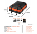 Rubilston Large Capacity Car Roof Bag 566L 840D Waterproof, Foldable Roof Bag RUBILSTON