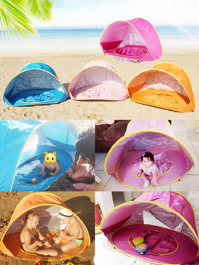 Baby Beach Tent Portable Shade Pool UV Protection, Children Tent, Pop Up RUBILSTON