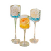 3 PCS Tall Large Glass Candle Holders RUBILSTON