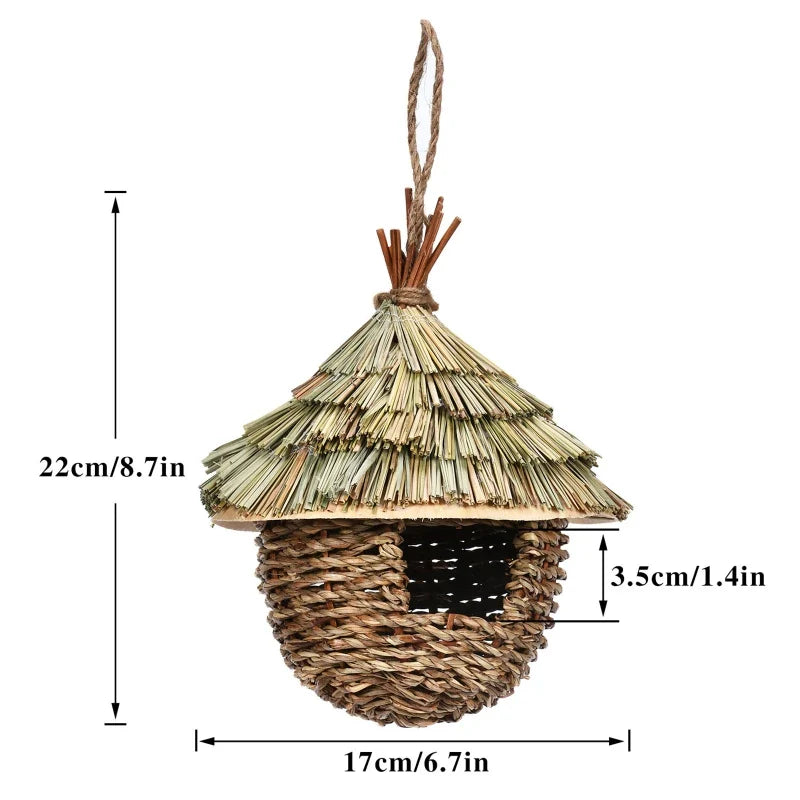 Outdoor Decorative Weaved Hanging Parrot Nest Houses anmatotostore