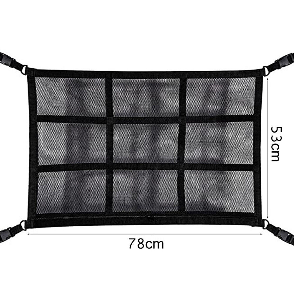 Portable Roof Cargo Net Car Ceiling Storage Bag Mesh Organizer RUBILSTON