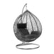 Hanging Egg Chair, Swing Chair, Indoor, Outdoor Egg Chair, With Cushion RUBILSTON