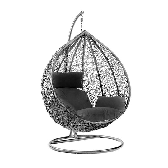 Hanging Egg Chair, Swing Chair, Indoor, Outdoor Egg Chair, With Cushion RUBILSTON