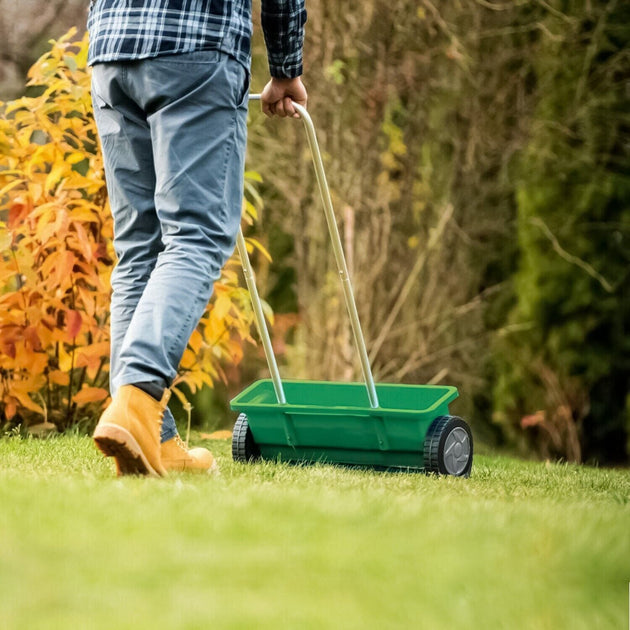 12L Garden Fertiliser Spreader, Grass Seed Spreader RUBILSTON