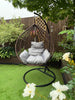 RUBILSTON Luxury  Indoor & Outdoor Egg Chair Rattan Hanging Swing Chair RUBILSTON