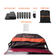 Rubilston Large Capacity Car Roof Bag 566L 840D Waterproof, Foldable Roof Bag RUBILSTON