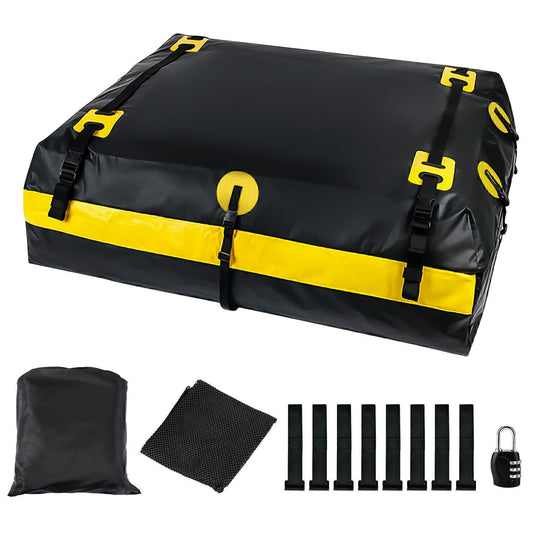 600L 840D Large Car Roof Bag, Luggage Carrier Bag, Car Roof Box, Weatherproof RUBILSTON