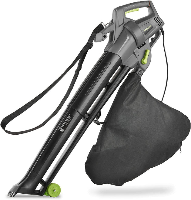 3000W Leaf Blower Vacuum 3-in-1 - Blows, Vacuums and Mulches Leaves - 35L Bag RUBILSTON