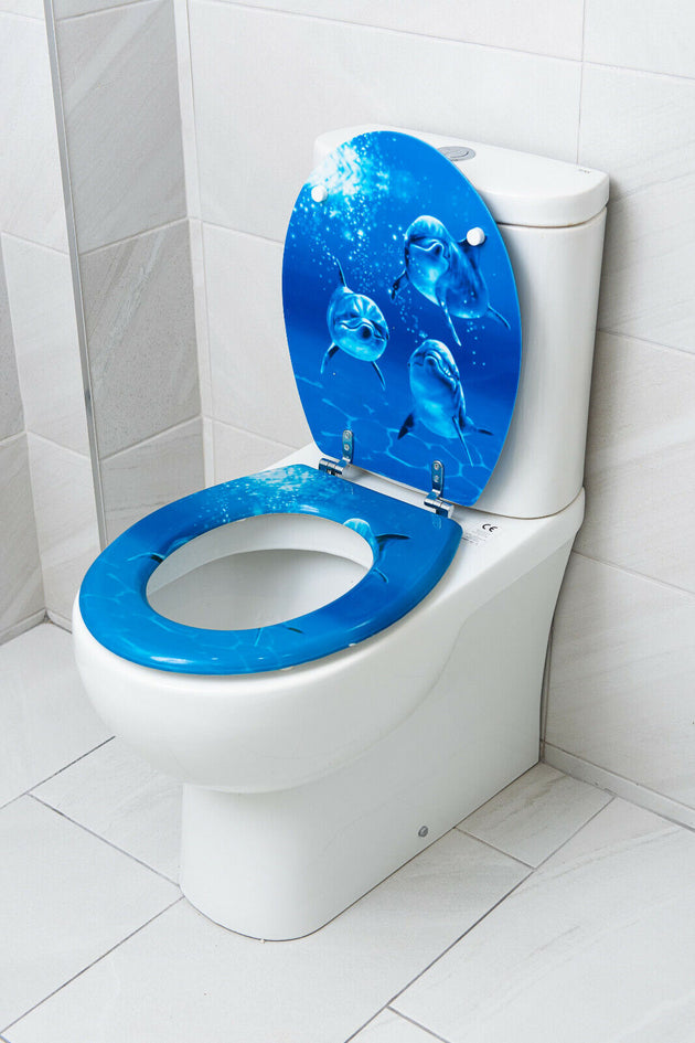 Printed Design WC Bathroom Toilet Seat RUBILSTON