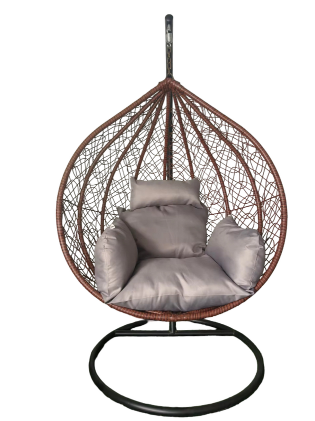 RUBILSTON Luxury  Indoor & Outdoor Egg Chair Rattan Hanging Swing Chair RUBILSTON