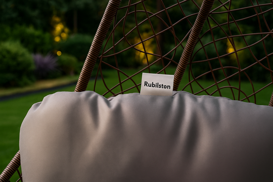 RUBILSTON Luxury  Indoor & Outdoor Egg Chair Rattan Hanging Swing Chair RUBILSTON