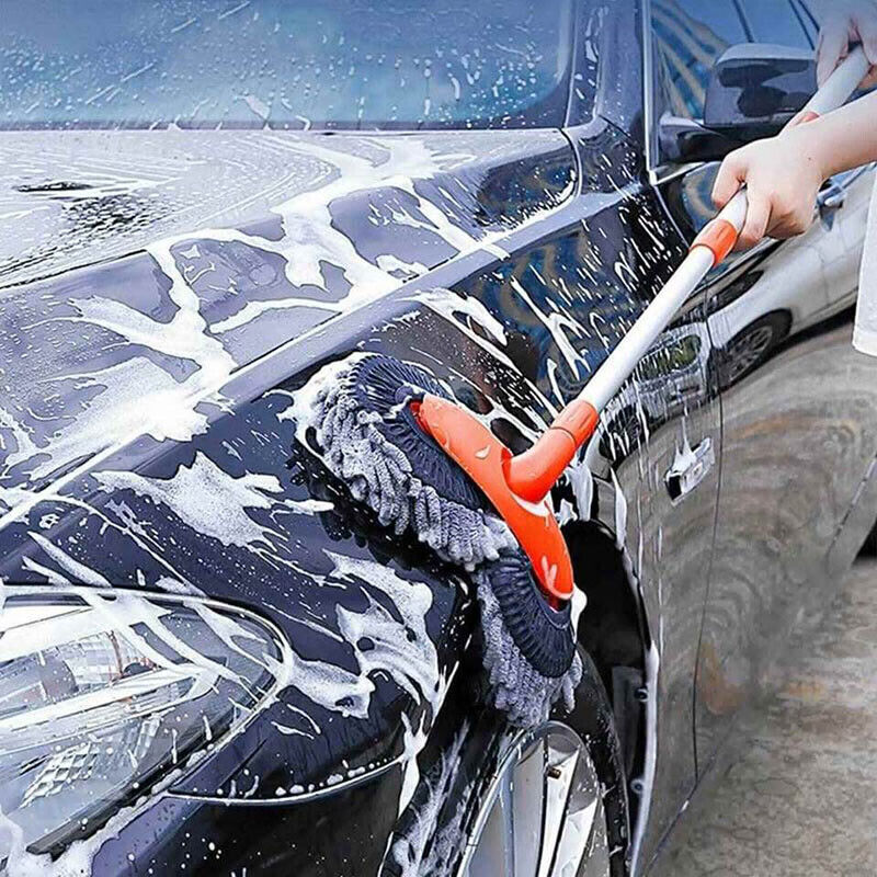 Telescopic Car Wash Brush Mop, Car Cleaning Brush, Long Handle Mop, Microfiber RUBILSTON