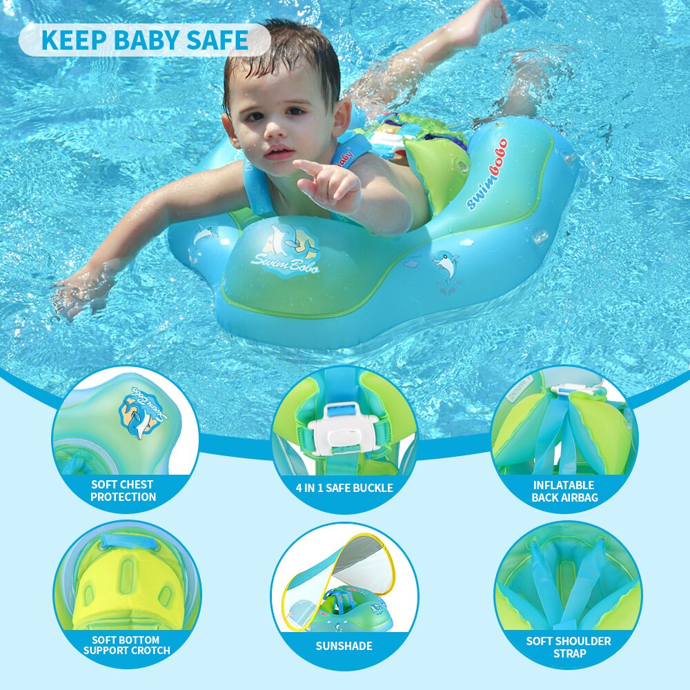 Baby Float with Canopy - Infant Swim Ring RUBILSTON