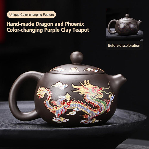 Hand-made Dragon Color-changing Teapot RUBILSTON