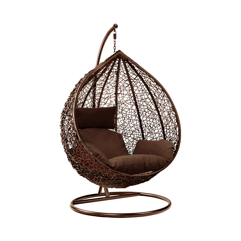 Hanging Egg Chair, Swing Chair, Indoor, Outdoor Egg Chair, With Cushion RUBILSTON