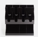 Coffee Shop Paper Cup & Lid Organizer Rack | Ideal for Tea Shops, Restaurants & Cafes RUBILSTON