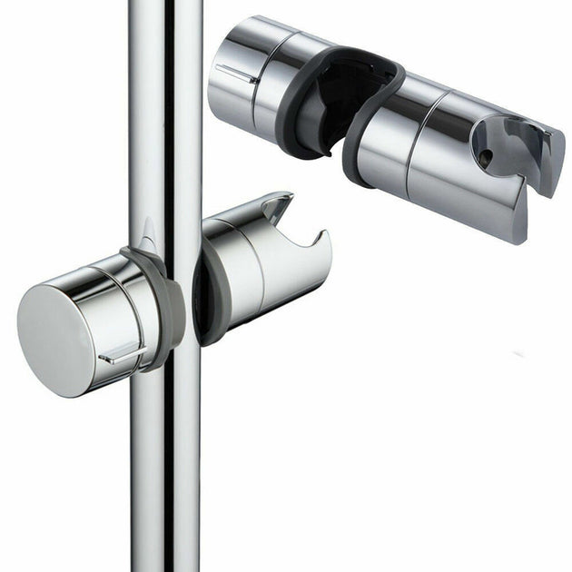 Chrome Shower Head Holder, Rail, Adjustable Bracket RUBILSTON