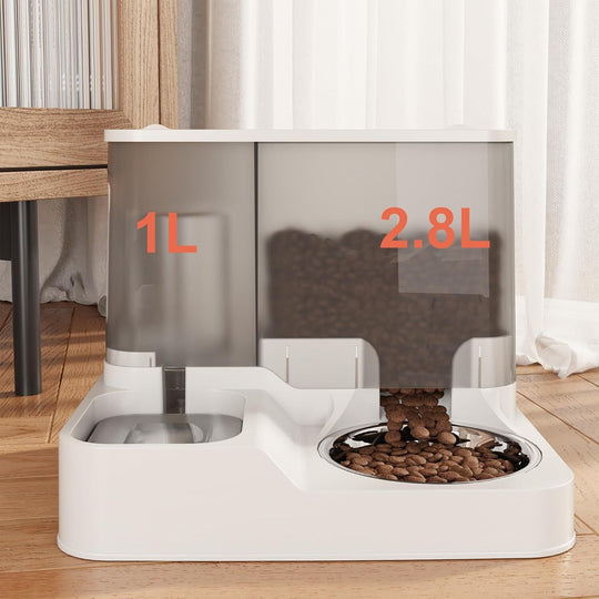 2 in1 Cat Food Water Dispenser, Automatic Dog Cat Feeder Ebay