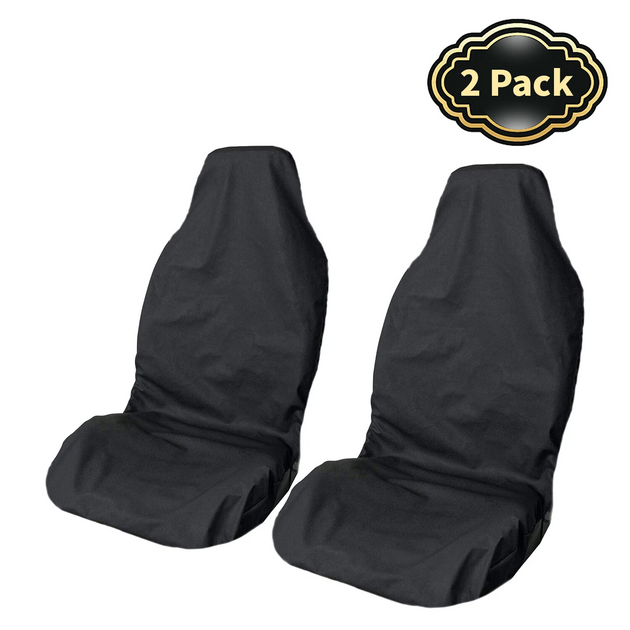 2Pcs Universal Front Car Seat Covers – Waterproof, Anti-Dust Protector – For Car & Van Rubilston