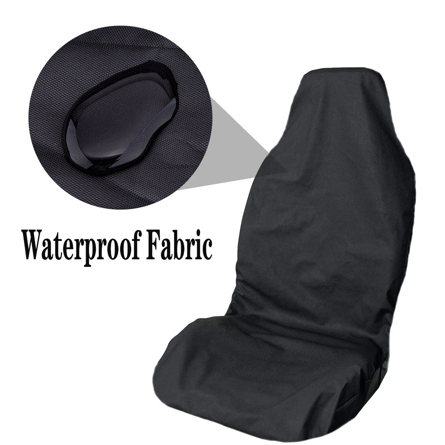2Pcs Universal Front Car Seat Covers – Waterproof, Anti-Dust Protector – For Car & Van Rubilston