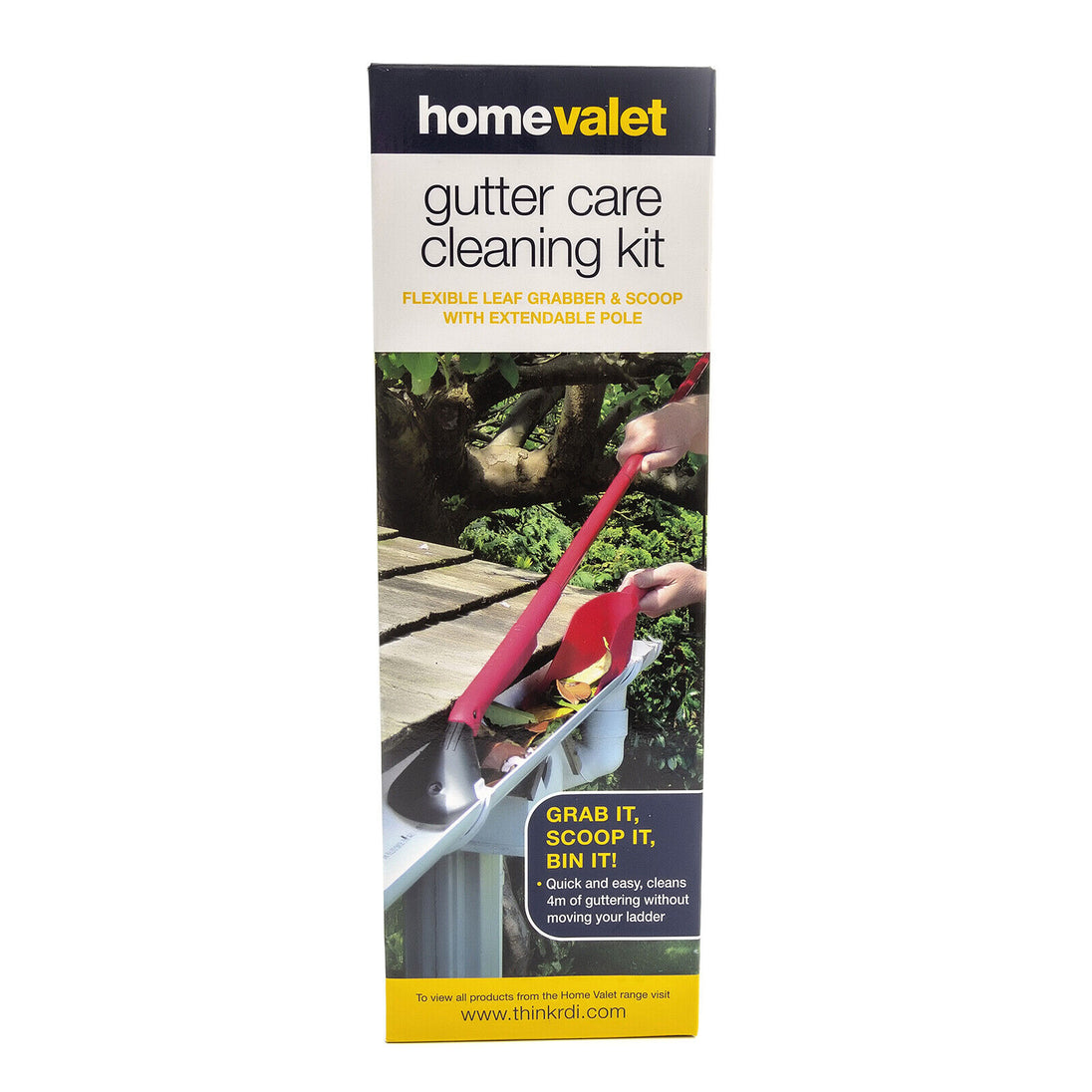 Industrial Valet Extendable Gutter Cleaning Tools Moss, Leaf Grabber & Scoop RUBILSTON