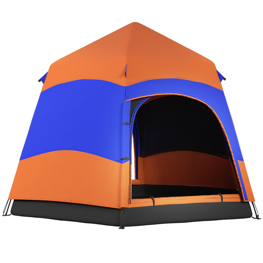hexagon pop up tent Four Man Hexagon Pop-Up Tent Camping Festival Hiking Shelter Family Or