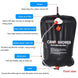 5 Gallons / 20L Camping shower Outdoor Camping Solar Heating Portable Hiking Outdoor Shower Bag RUBILSTON