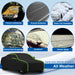 4 Size Options-100% Waterproof 6 Layer Car Covers Cotton UV Protection RUBILSTON