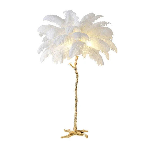 8 Colour Options Feather Floor Lamp RUBILSTON