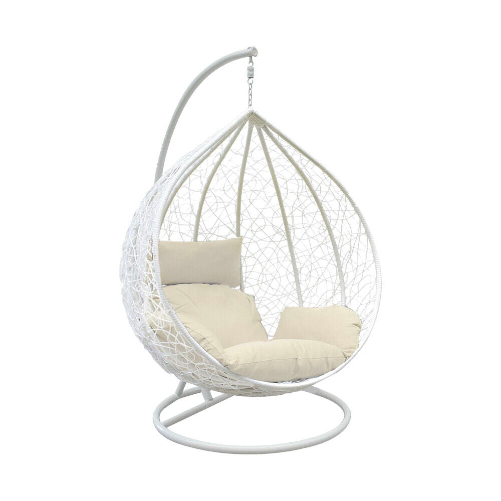 Hanging Egg Chair, Swing Chair, Indoor, Outdoor Egg Chair, With Cushion RUBILSTON