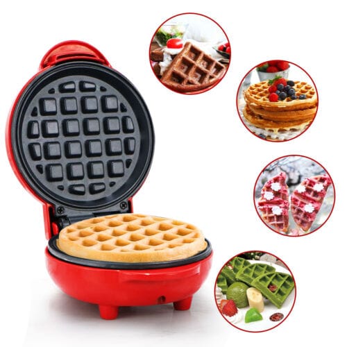 Round Mini Waffle Maker Machine RUBILSTON